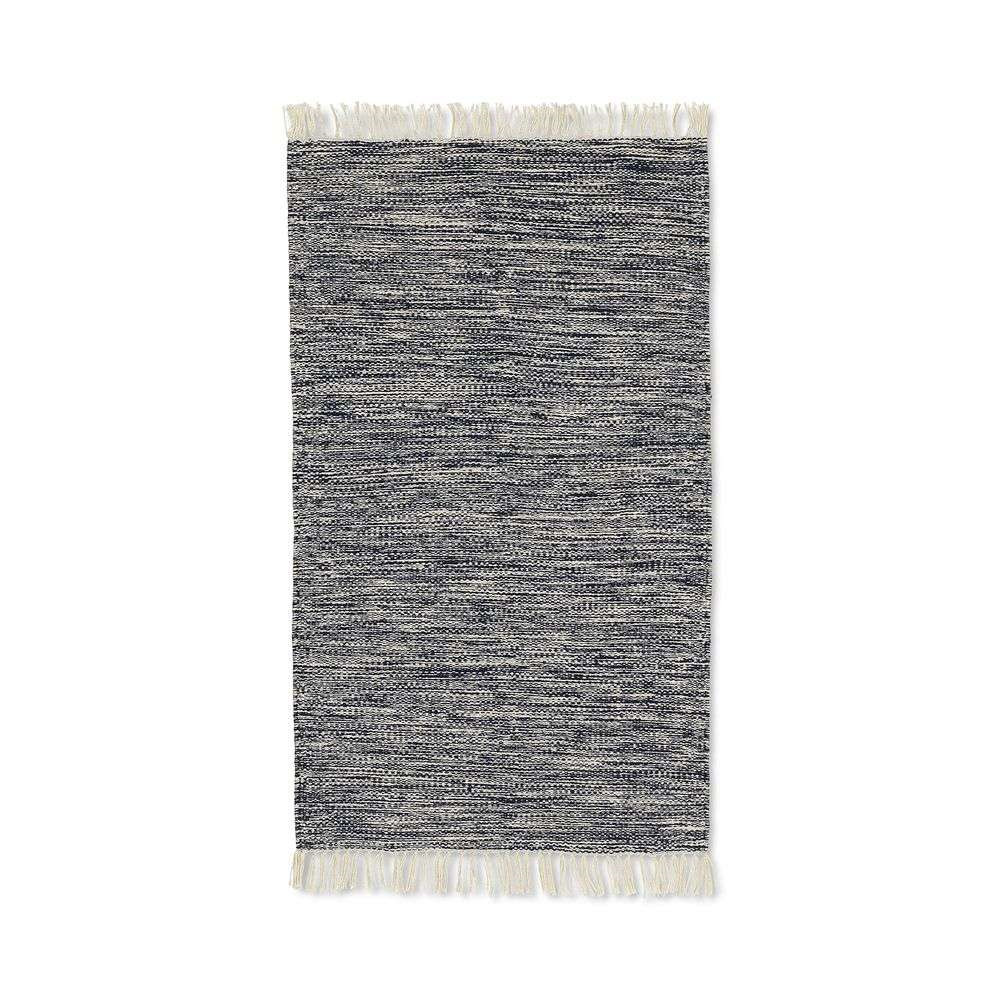 Ferm Living Melange Rug Dark Navy