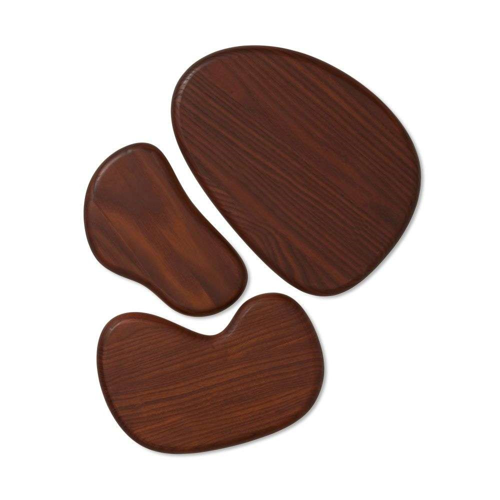 ferm LIVING – Cairn Cutting Boards Set of 3 Dark Brown