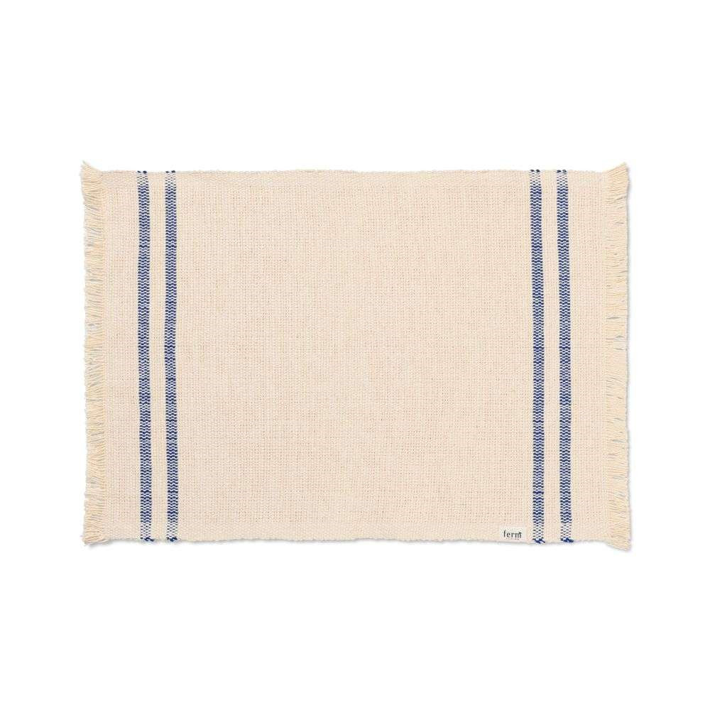 Image of Savor Placemat Off-White/Blue - Ferm Living bei Lampenmeister.ch