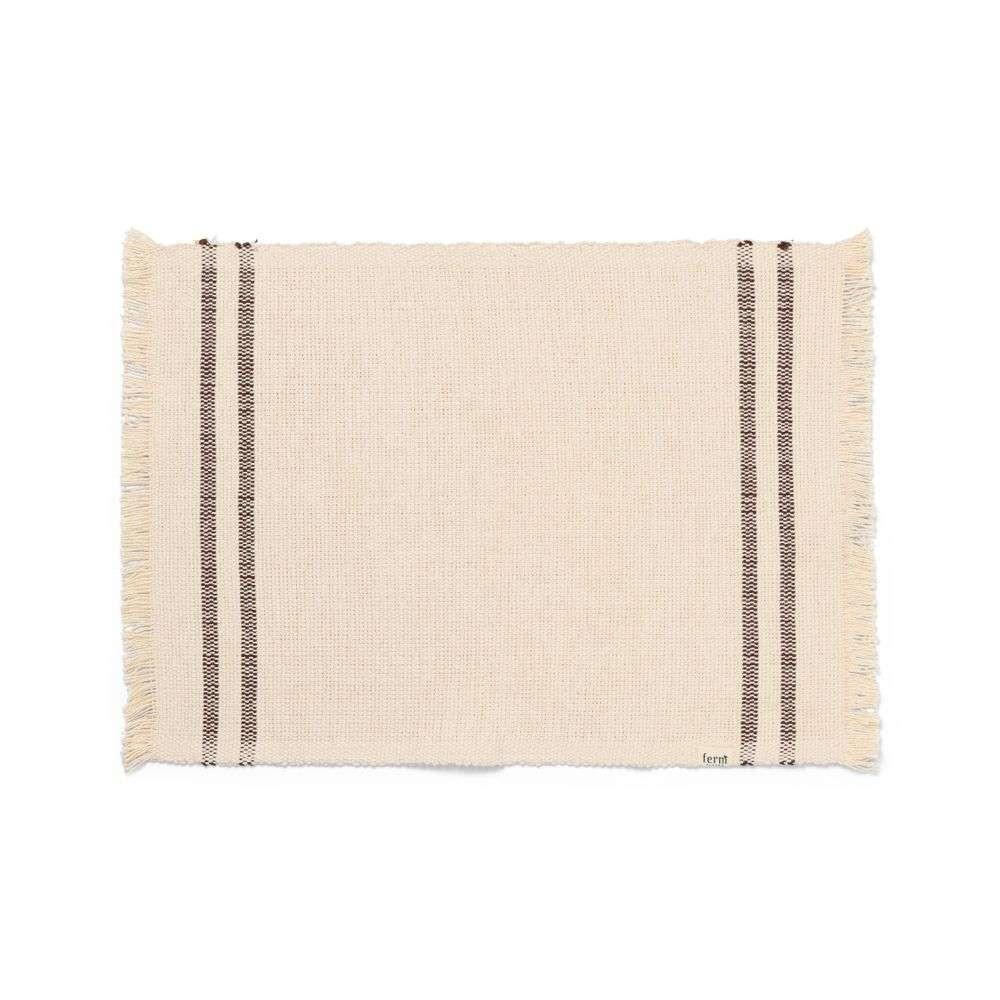 ferm LIVING - Savor Placemat Off-White/Chocolate