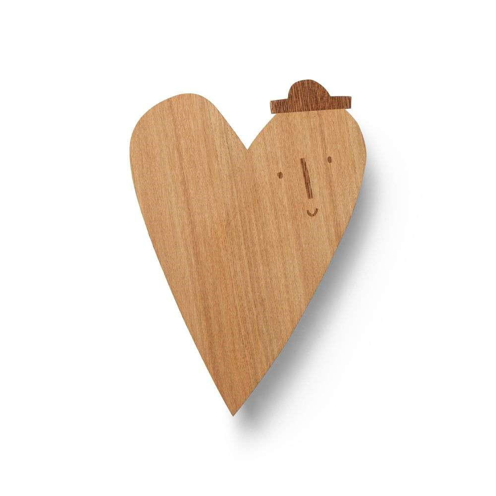 ferm LIVING – Heart Væglampe Oiled Oak