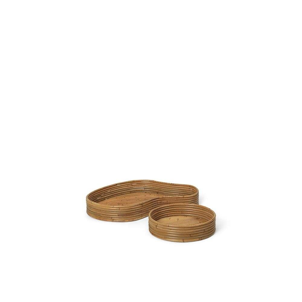 Ferm LIVING – Isola Trays Set of 2 Natural Stained ferm LIVING