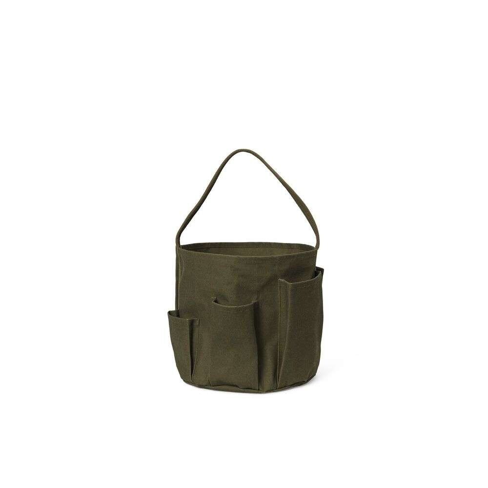 Ferm LIVING – Bark Garden Bucket Bag Olive ferm LIVING