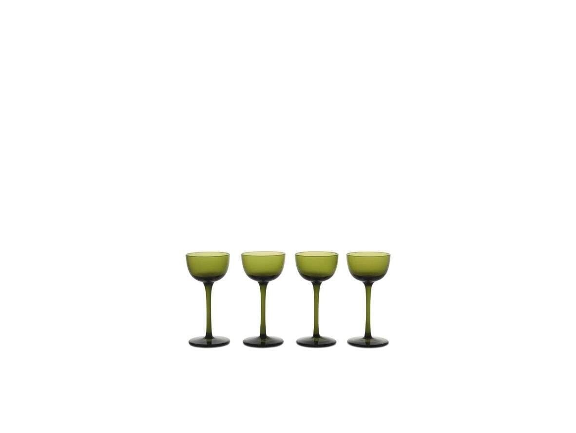 ferm LIVING – Host Liqueur Glasses Set of 4 Moss Green ferm LIVING