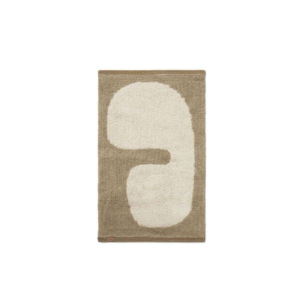 Ferm LIVING – Lay Washable Mat Dark Taupe/Off-white ferm LIVING