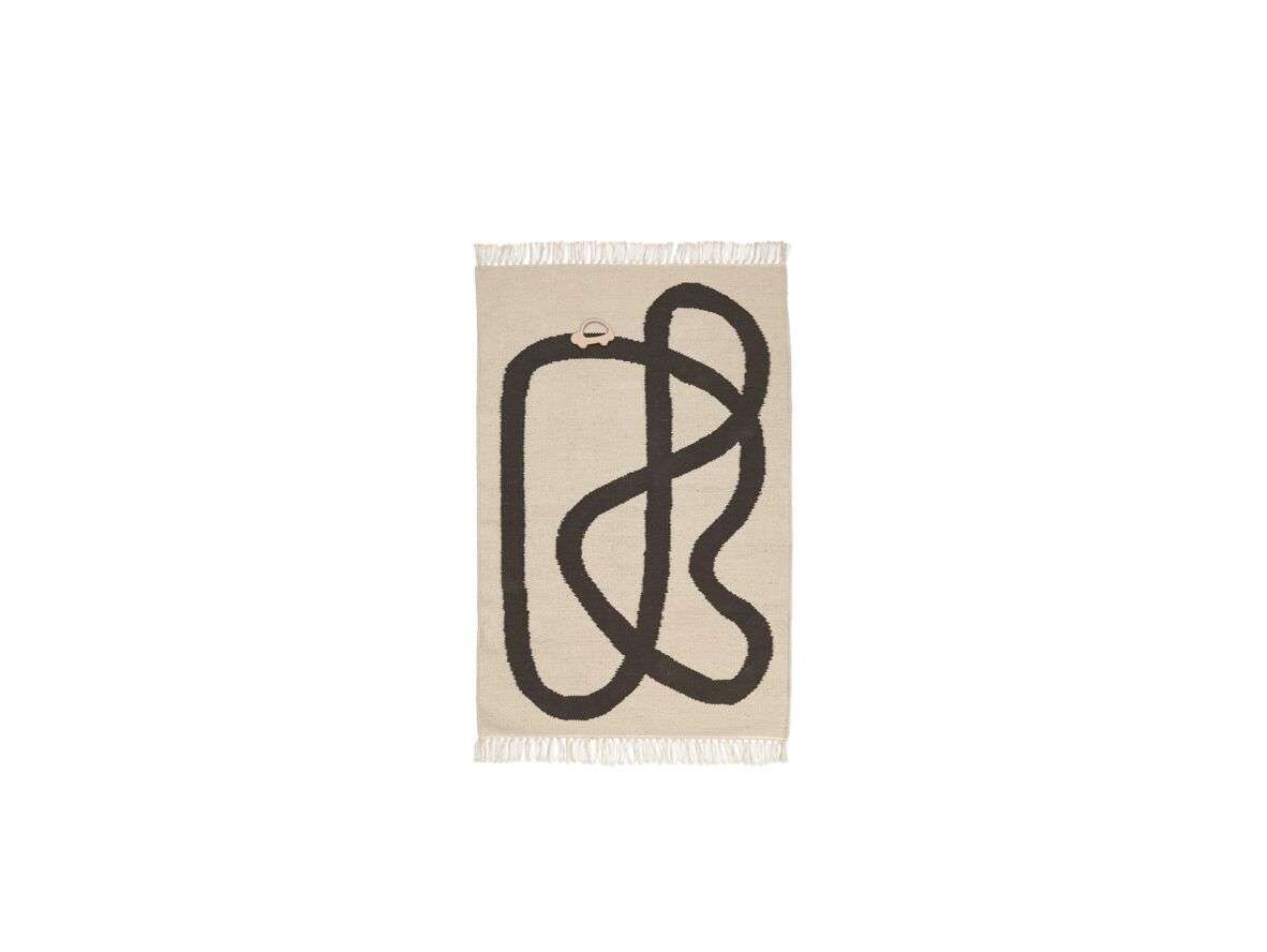 Ferm Living – Lane Rug Off-White/Chocolate ferm LIVING