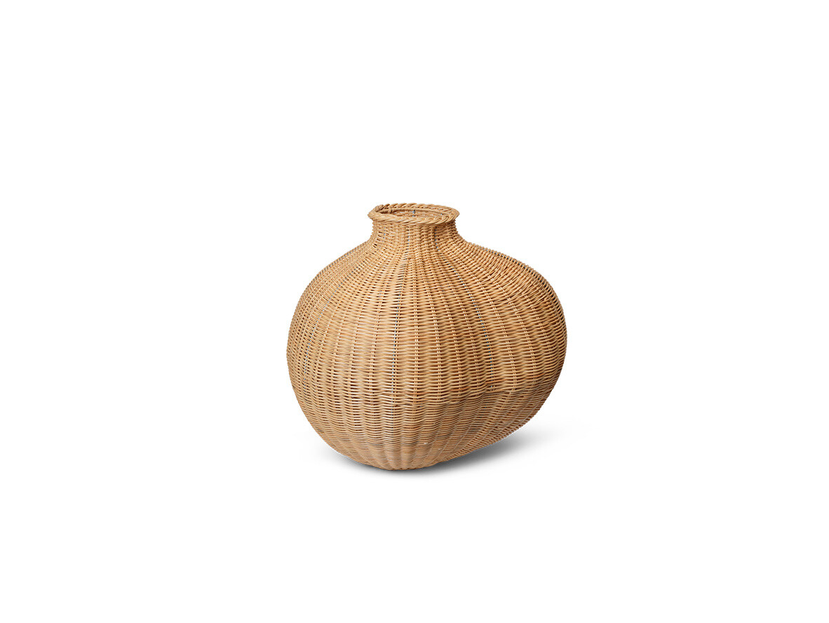 ferm LIVING – Bola Braided Floor Vase Natural ferm LIVING