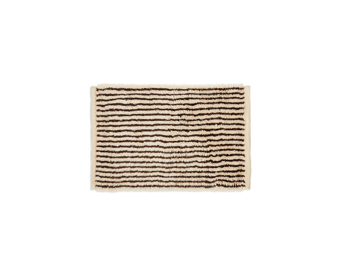 ferm LIVING – Kami Knotted Rug 80×120 Off-white/Coffee