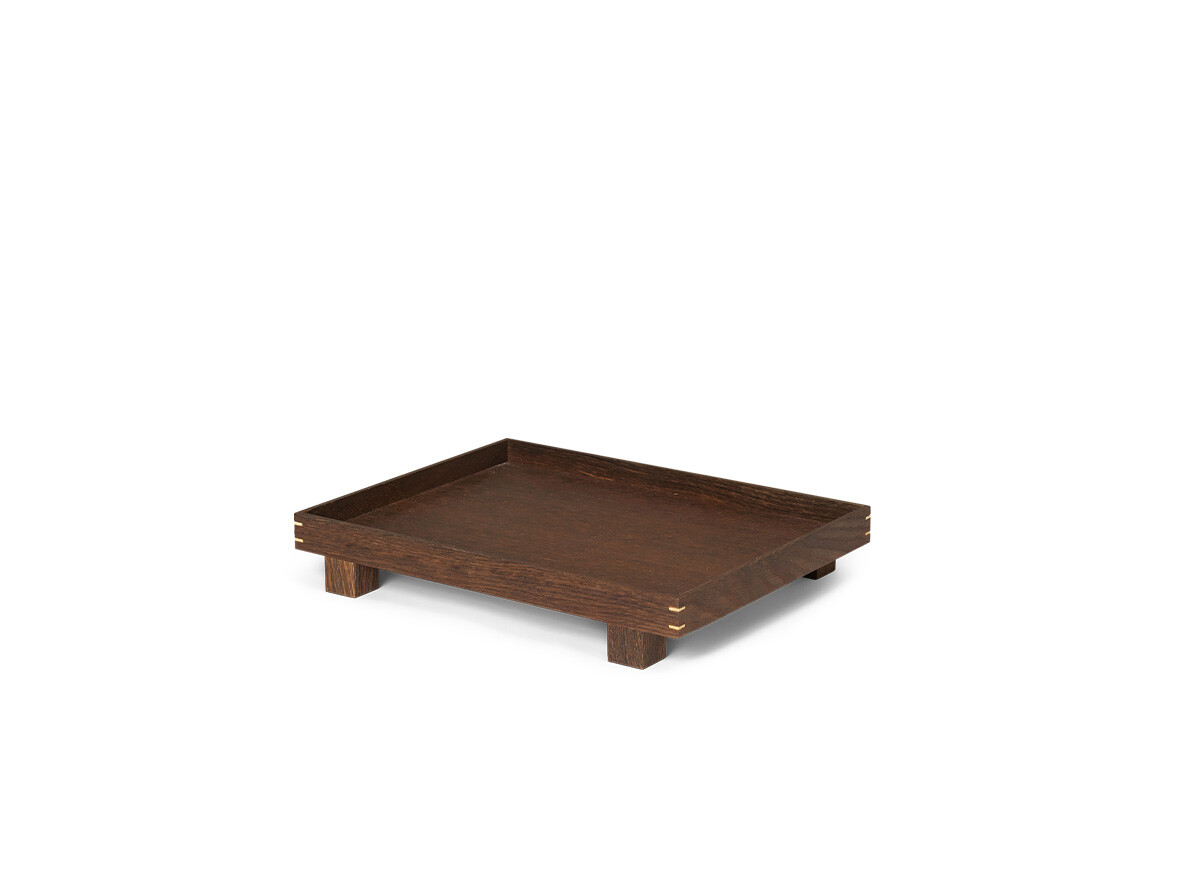 ferm LIVING – Bon Wooden Tray Small Smoked Oak