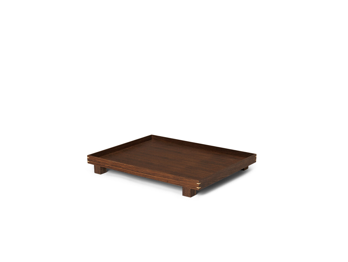 ferm LIVING – Bon Wooden Tray Large Smoked Oak