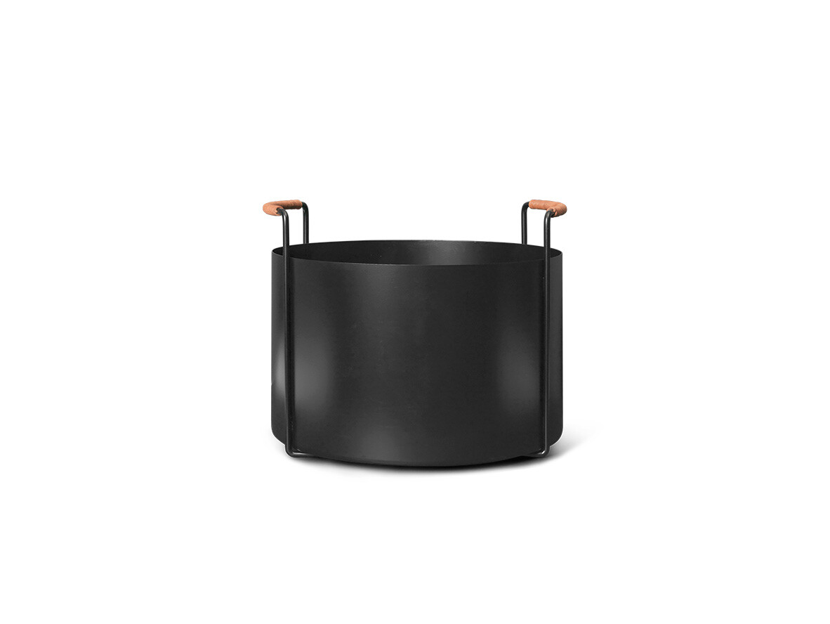 Ferm Living - Port Firewood Bucket Schwarz