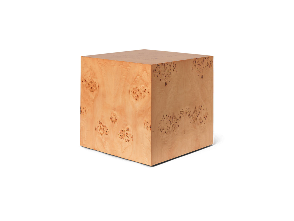 ferm LIVING – Burl Cube Side Table Natural