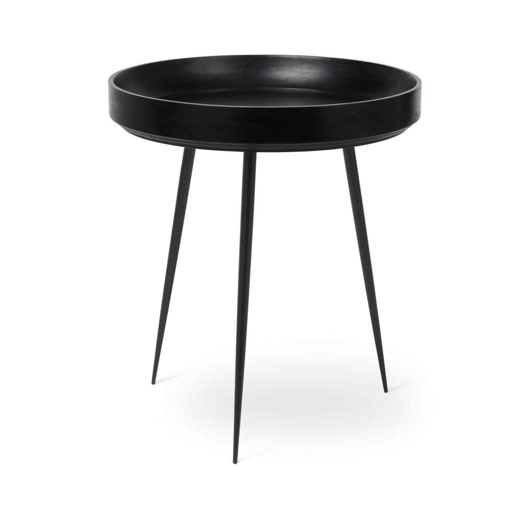Mater – Bowl Table Medium Black Stained Mango Wood