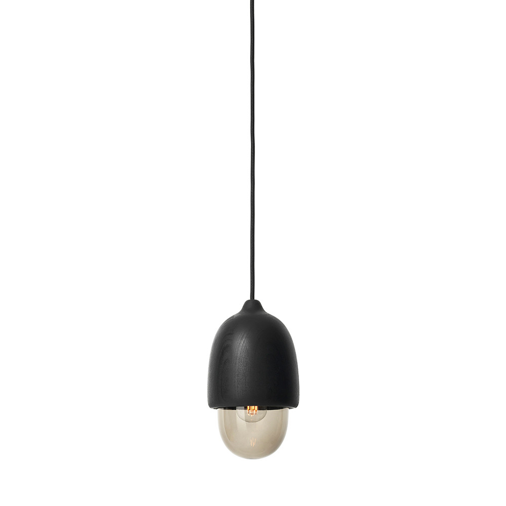 Mater – Terho Taklampa Small Black/Smoked Transparent Glass