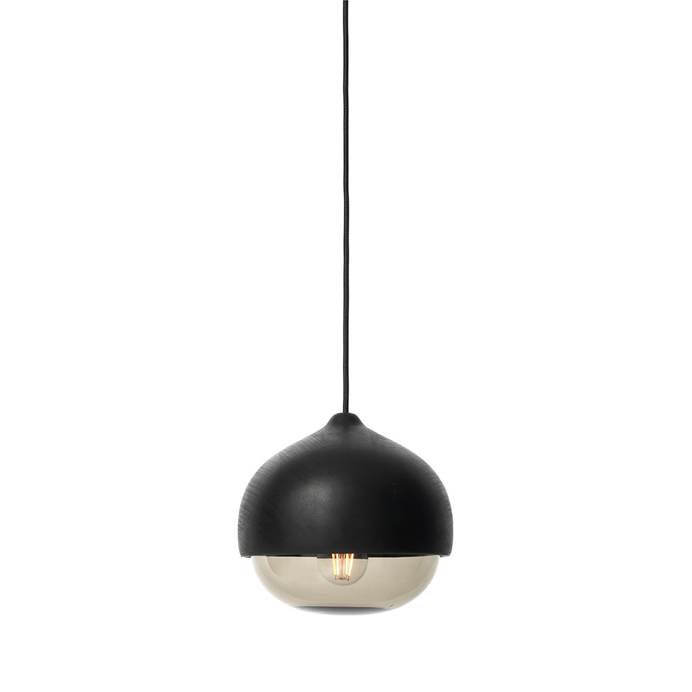 Mater – Terho Taklampa Medium Black/Smoked Transparent Glass