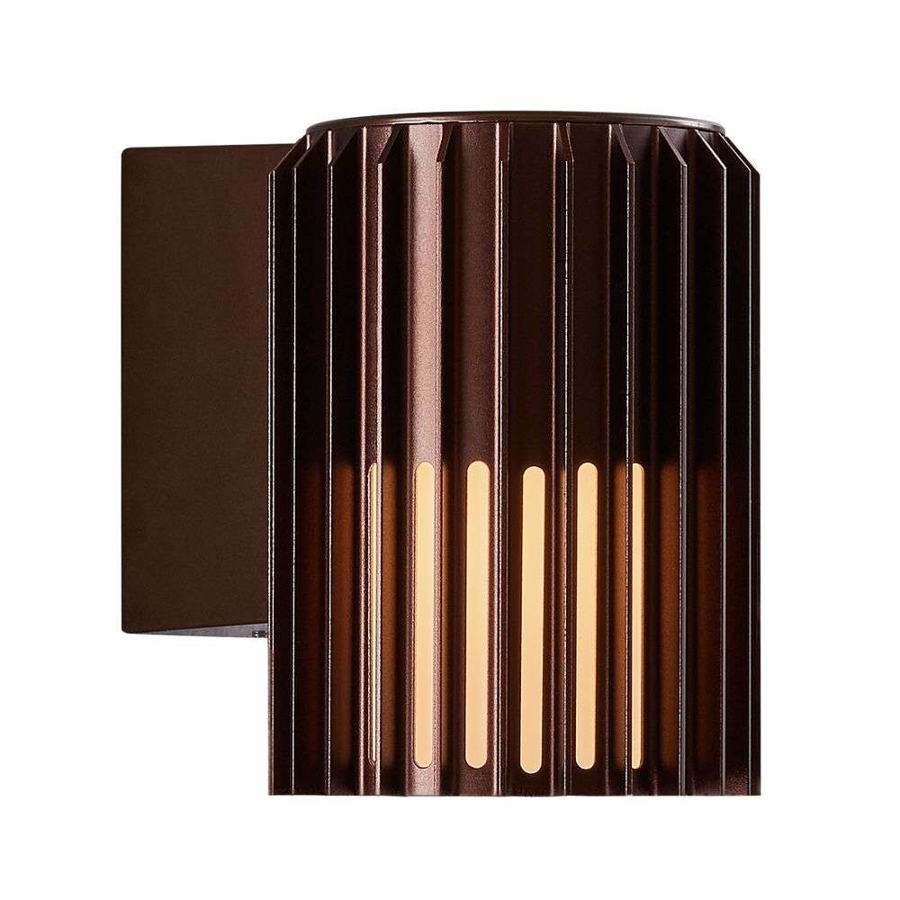 Nordlux – Aludra Utomhus Vägglampa Brown Metallic