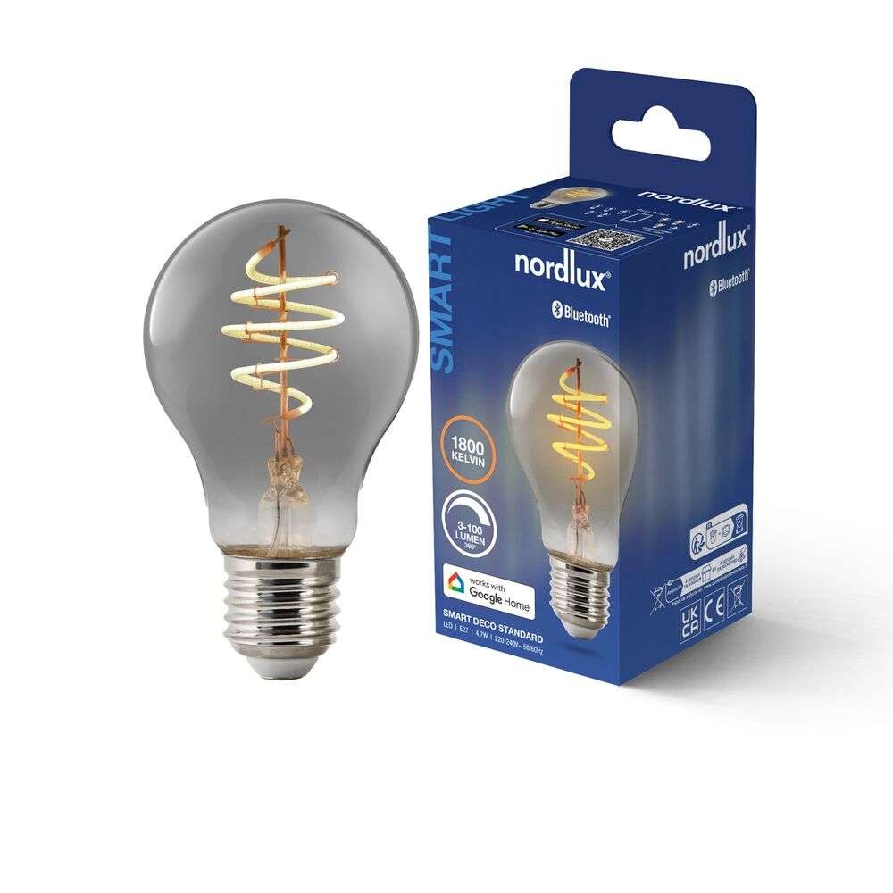 Nordlux – Päronlampa Smart LED 4,7W (100lm) E27 Deco Smoke