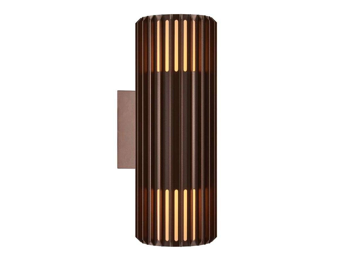 Nordlux – Aludra Double Utomhus Vägglampa Metallic Brown Nordlux