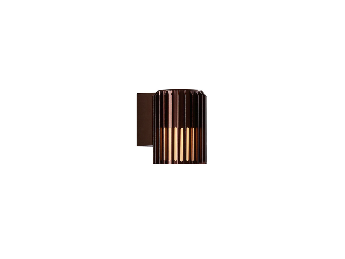 Nordlux – Aludra Utomhus Vägglampa Seaside Brown Metallic