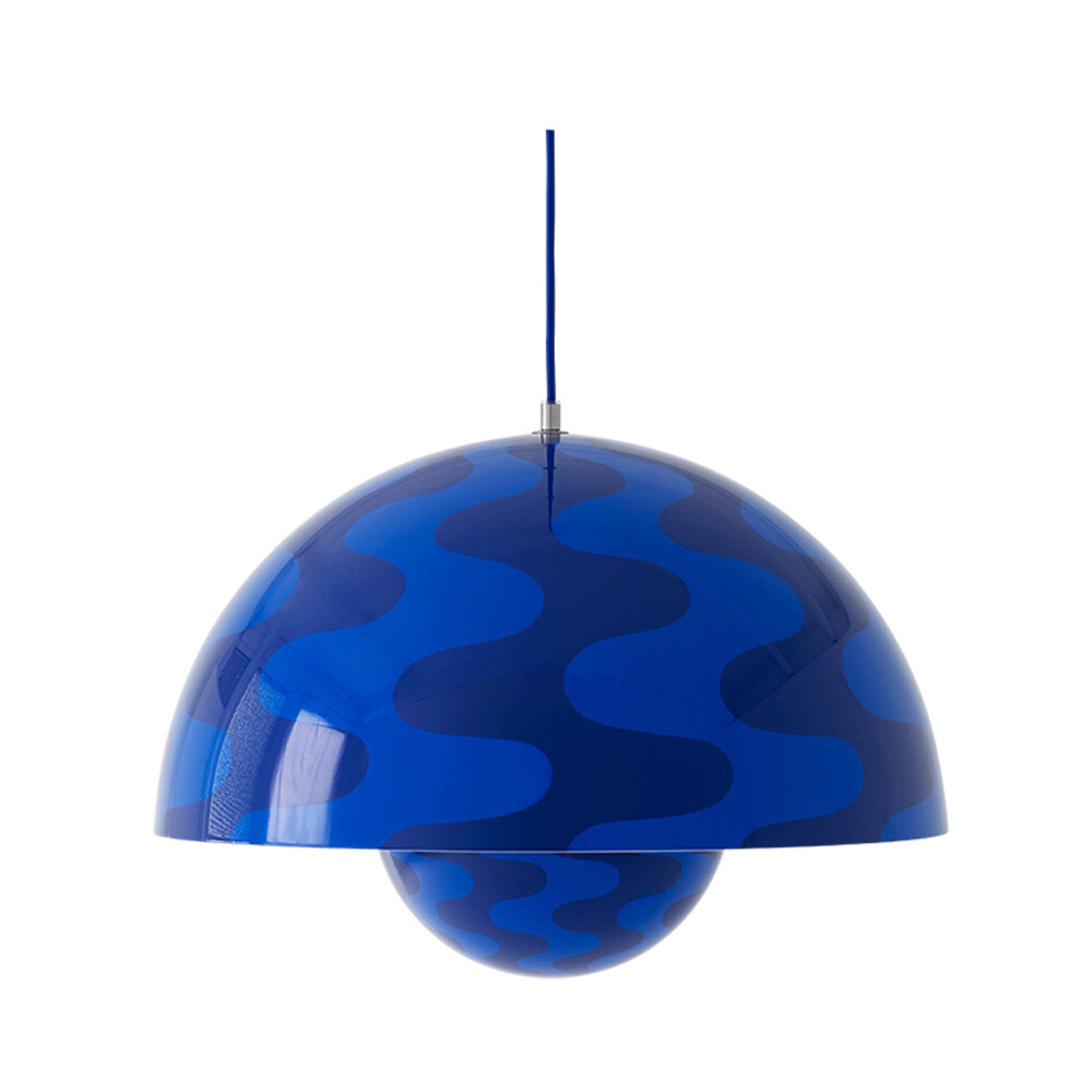 &Tradition - Flowerpot VP2 Suspension Ø50 Cobalt Blue/Twilight Blue