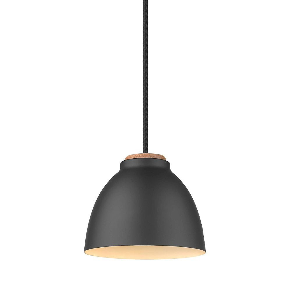 Фото - Люстра / світильник Halo Design - Nivå Lampa Wisząca Ø14 Black/Wood Metal