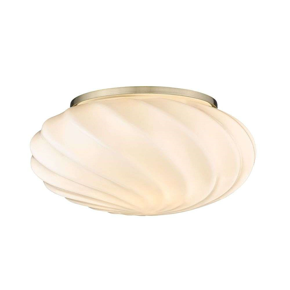 Zdjęcia - Żyrandol / lampa Halo Design - Twist Lampa Ścienna/Lampa Sufitowa Opal/Antique Brass Halo D