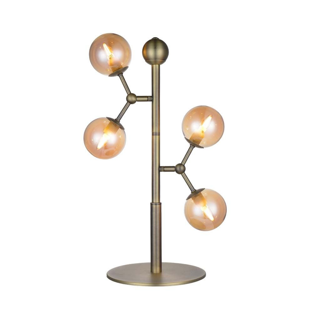 Halo Design - Atom Bordlampe Antique Brass/Amber