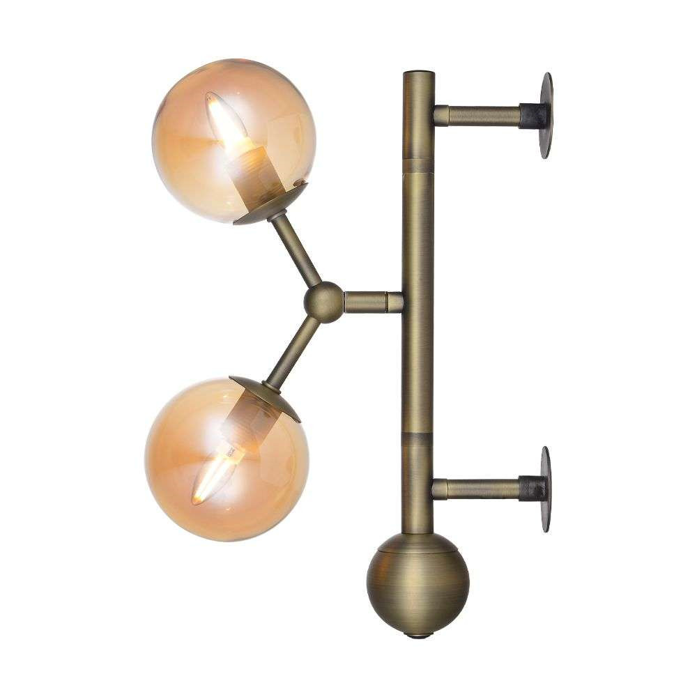 Halo Design – Atom Væglampe Antique Brass