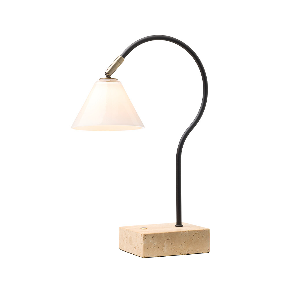 Halo Design – Question Portable Bordslampa Svart Antique/Mässing Opal