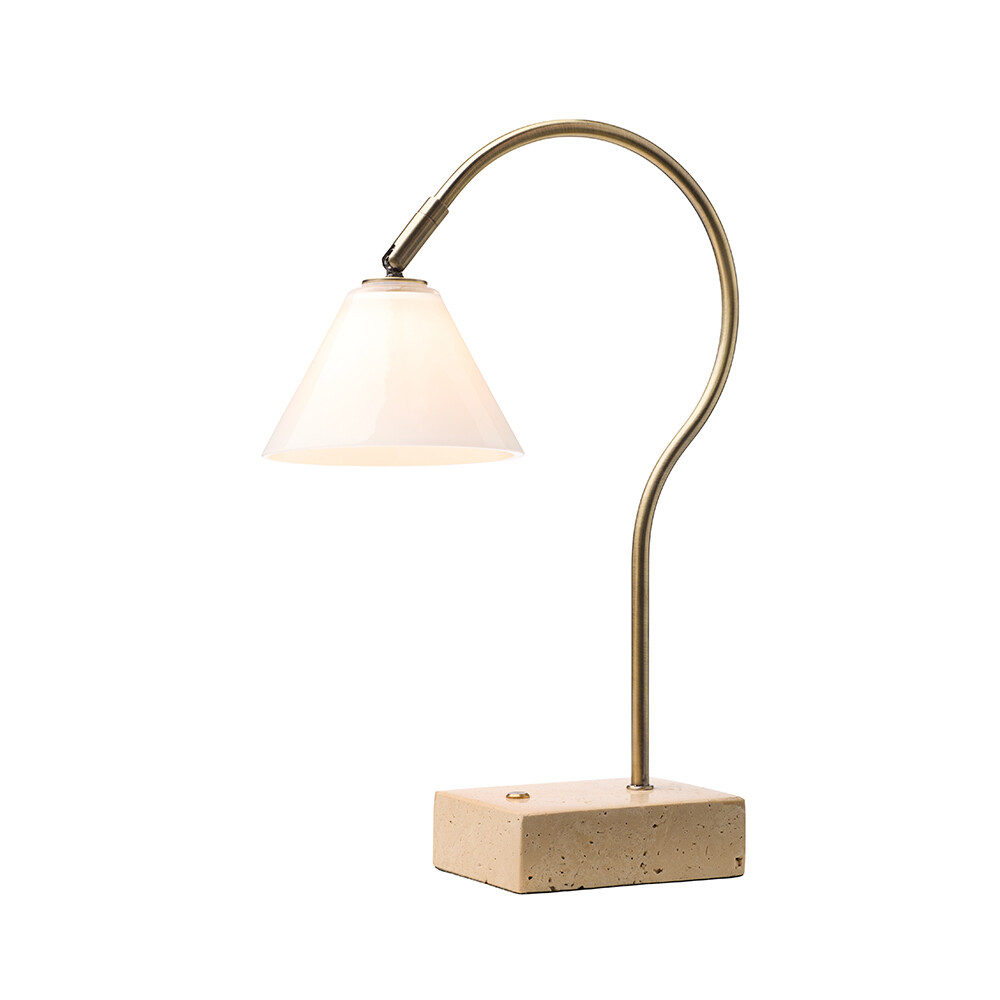 Halo Design – Question Portable Bordslampa Antique Mässing/Opal