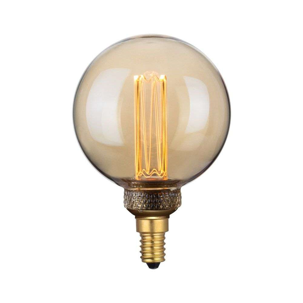 Colors – Pære LED Mini Globe Amber Dæmpbar E14