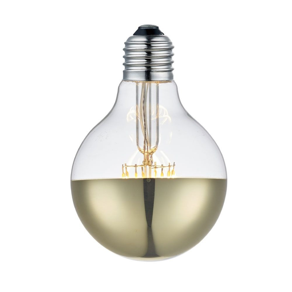 Colors – Pære LED Top De Luxe Gold Ø80 E27 6.5W