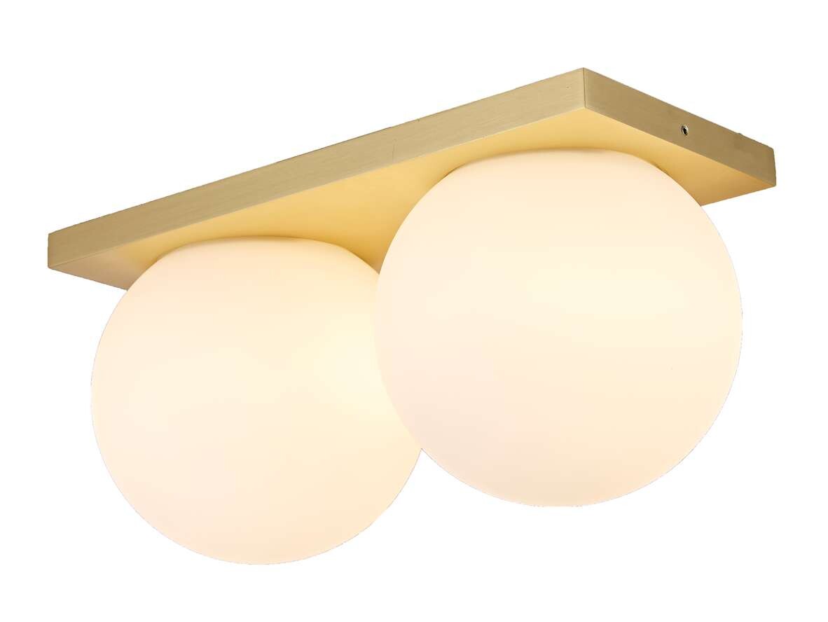 Antidark – Palla C2135 LED Plafond Dim-to-Warm Opal/Brass Antidark