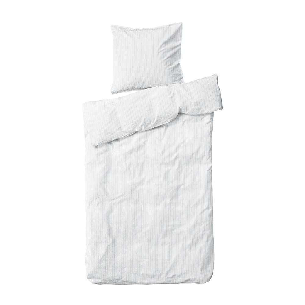 ByNord – Dagny Bed Linen 140×200 Snow/Ocean