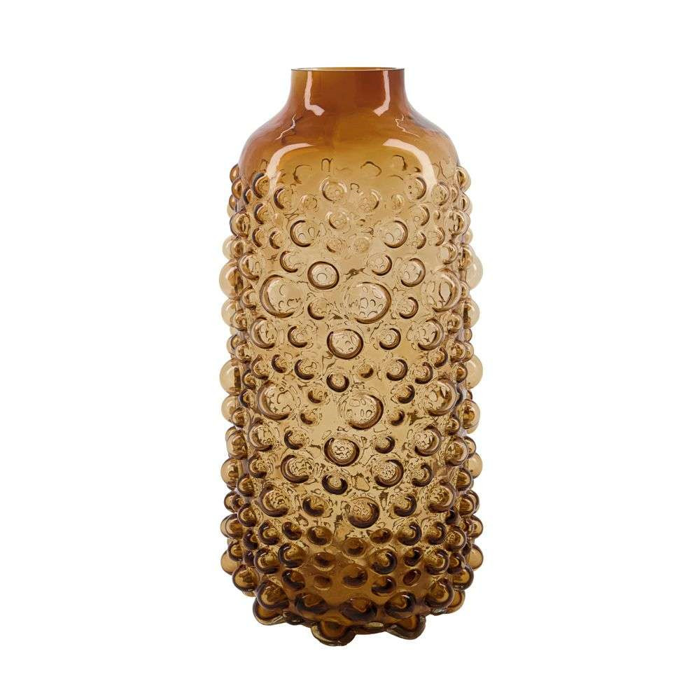 House Doctor Foam Vase H40 Amber