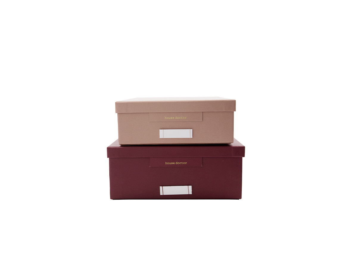 House Doctor – Keep Storage 2pcs. Bordeaux/Rosa House Doctor