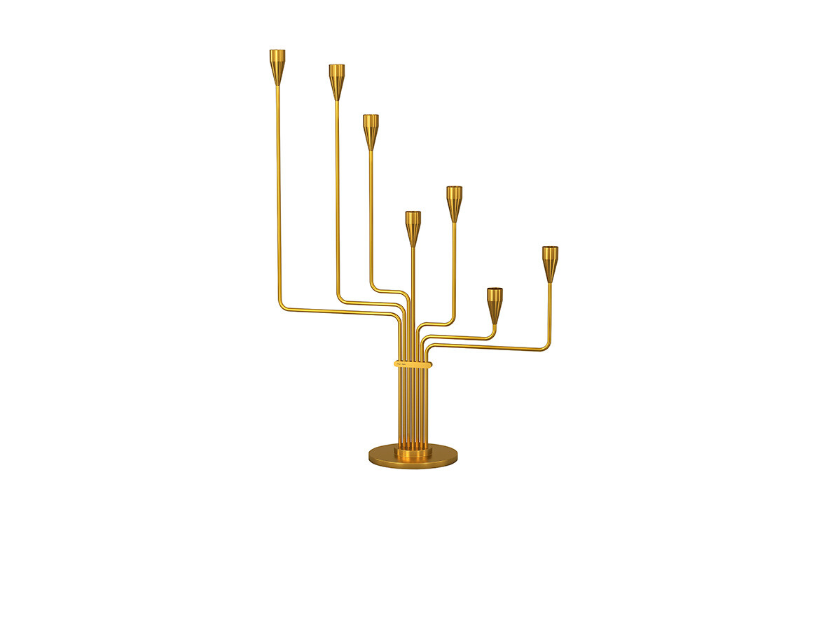 Piet Hein – Karlsvognen Candle Holder H63 Brass