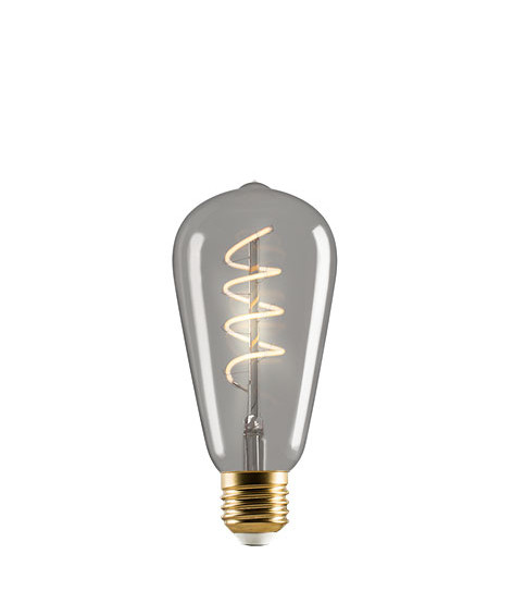 e3light – Päronlampa LED 4W (180lm) ST64 Smoked CRI90+ Dimmbar E27