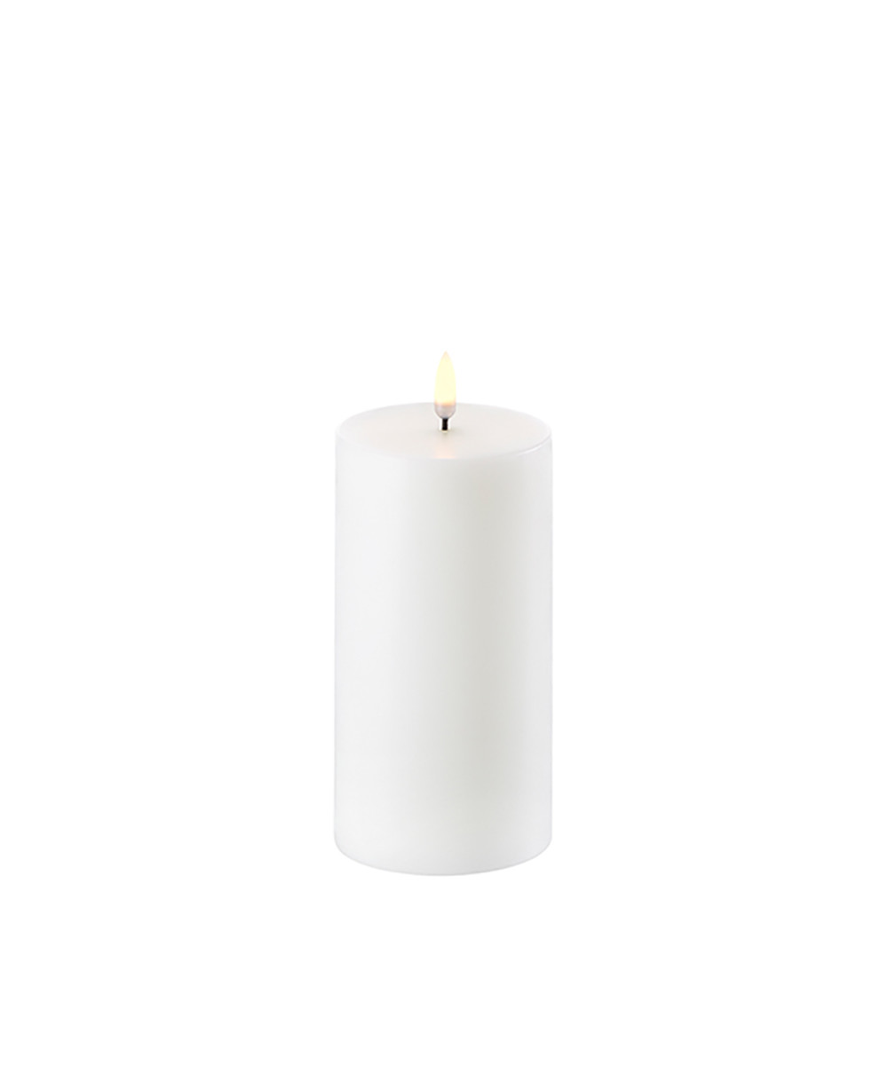 Uyuni Lighting – Blockljus LED Nordic White 7,8 x 15 cm Uyuni Lighting
