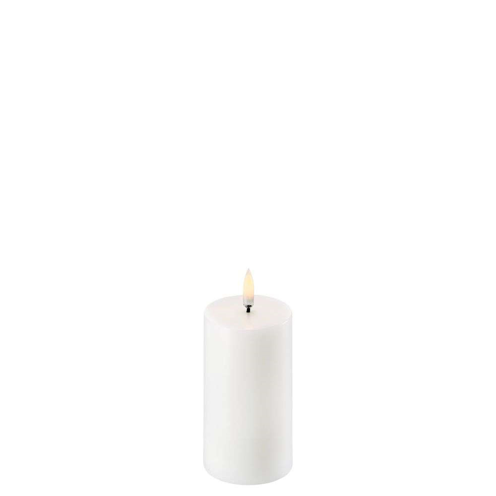 Uyuni – Blockljus LED Nordic White 5,8 x 10 cm