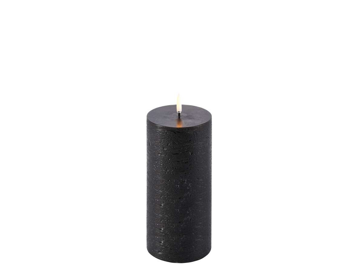 Uyuni Lighting – Blockljus LED 7,8×15,2 cm Rustic Forest Black Uyuni Lighting