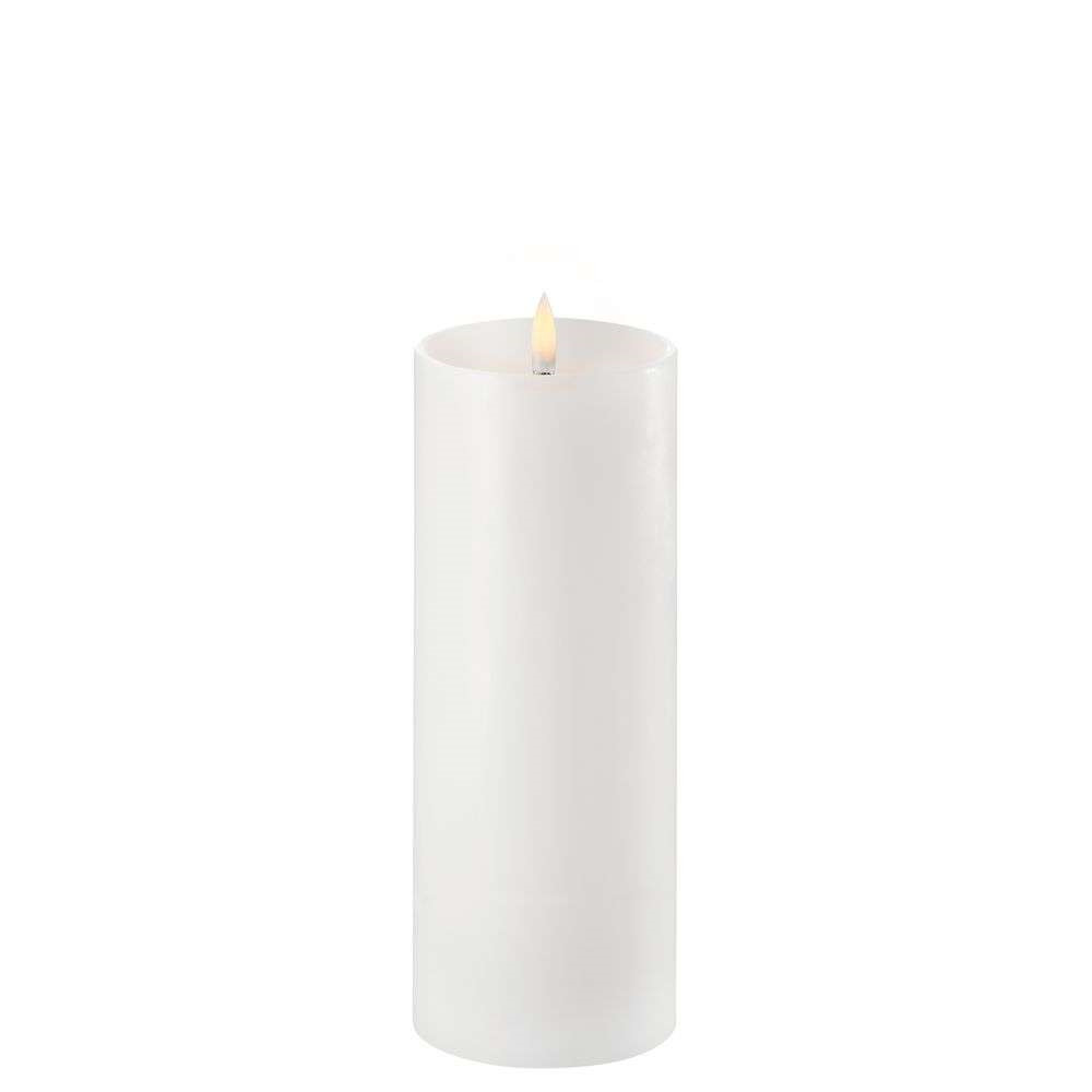 Uyuni – Bloklys LED w/shoulder Nordic White 7,8 x 20 cm