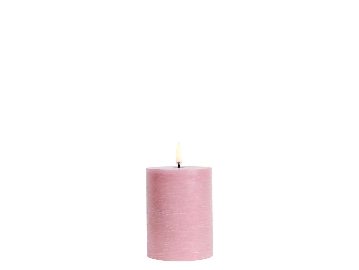 Uyuni – Bloklys LED 7,8×10,1 cm Rustic Dusty Rose Uyuni