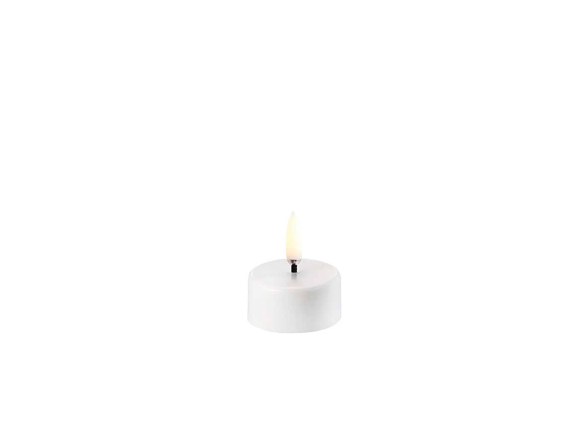 Uyuni Lighting – Värmeljus w/Battery 3,9×2,1cm White Plain Uyuni Lighting