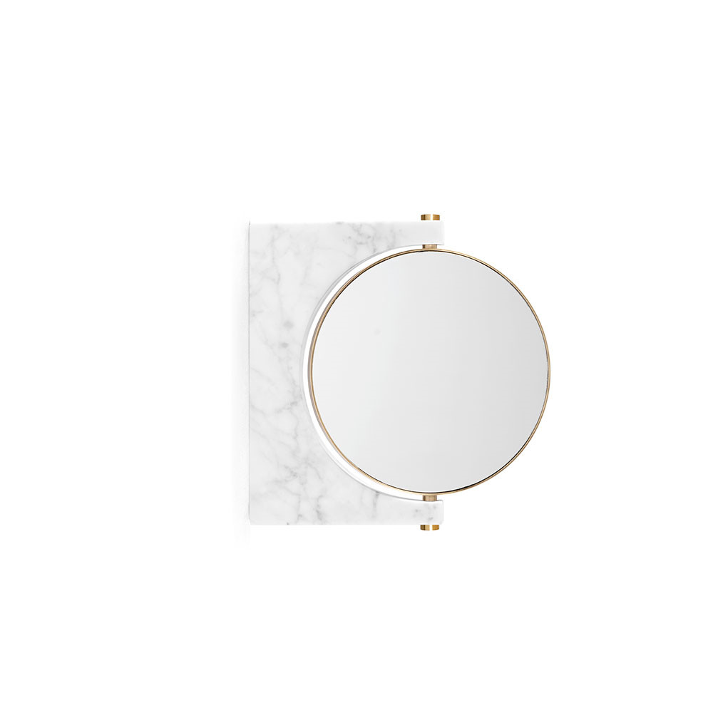 Menu Pepe Marble Mirror Wall Brass/White