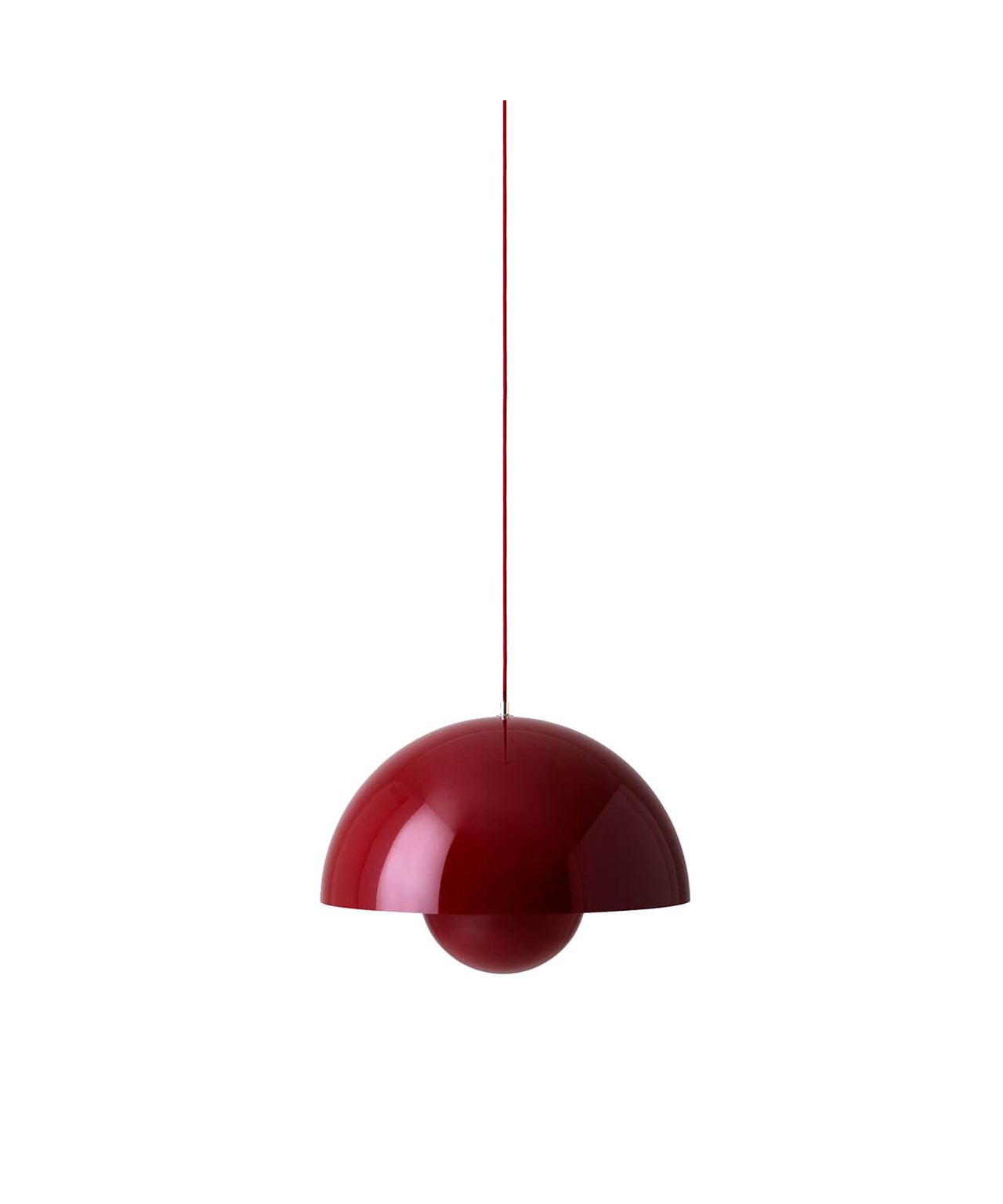 &Tradition Big Flowerpot Vp2 Pendel Deep Red &Tradition
