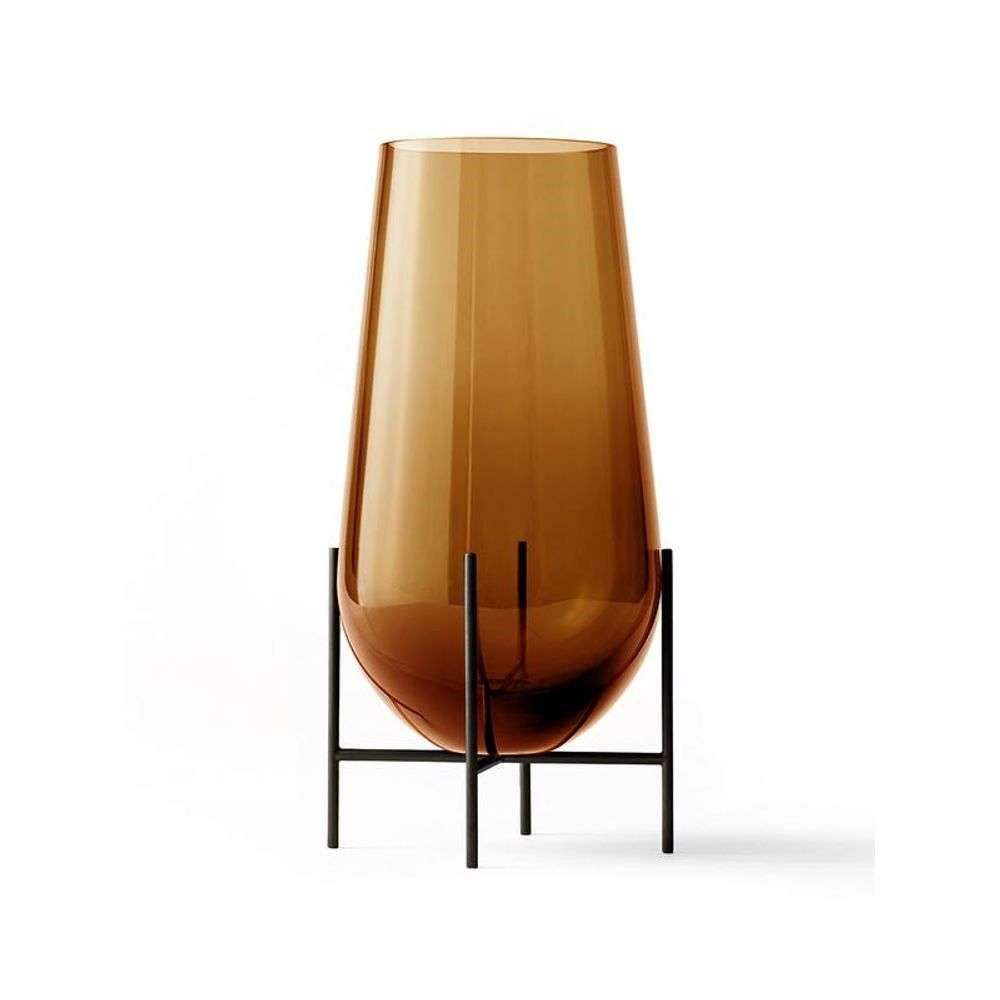 Audo Copenhagen – Echasse Vase L Amber/Bronzed Brass