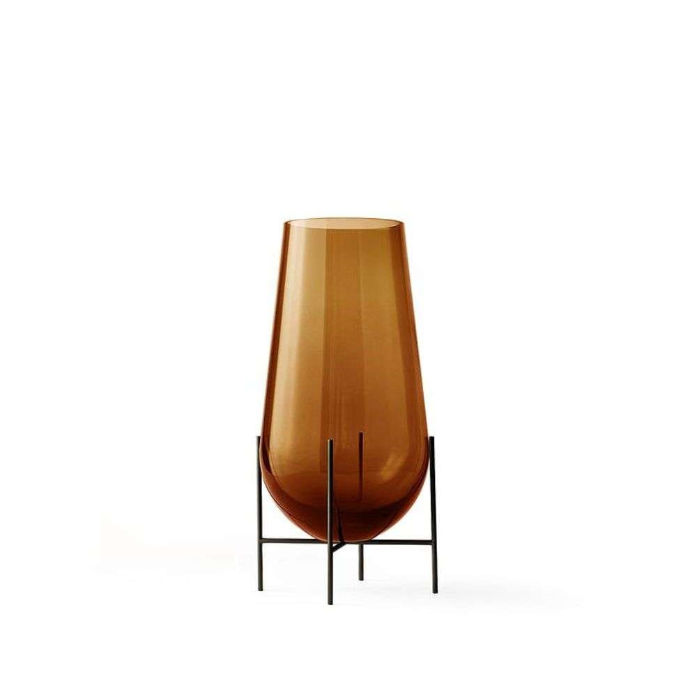 Menu Echasse Vase S Amber/Bronzed Brass