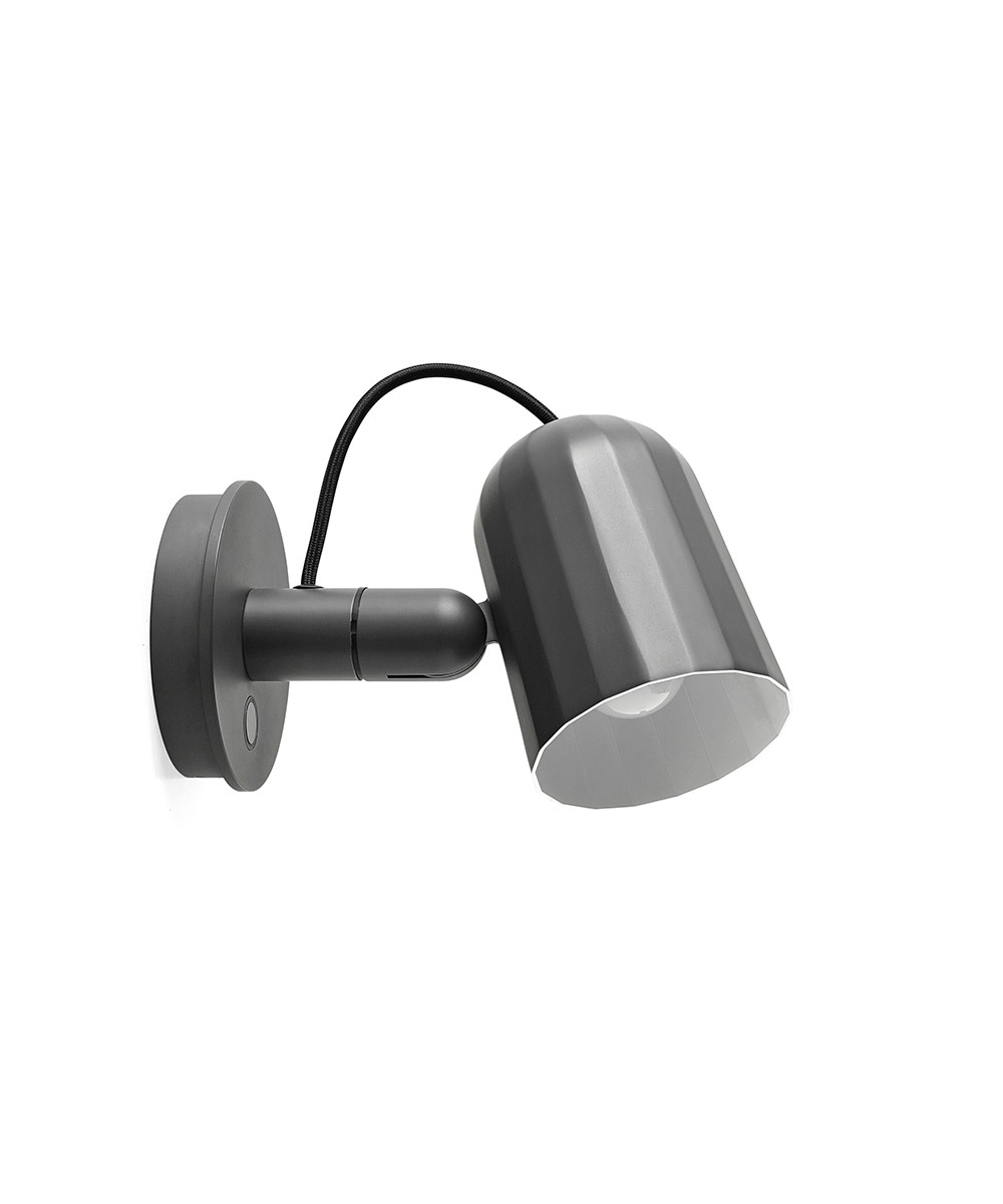 HAY – Noc Button Vägglampa Dark grey