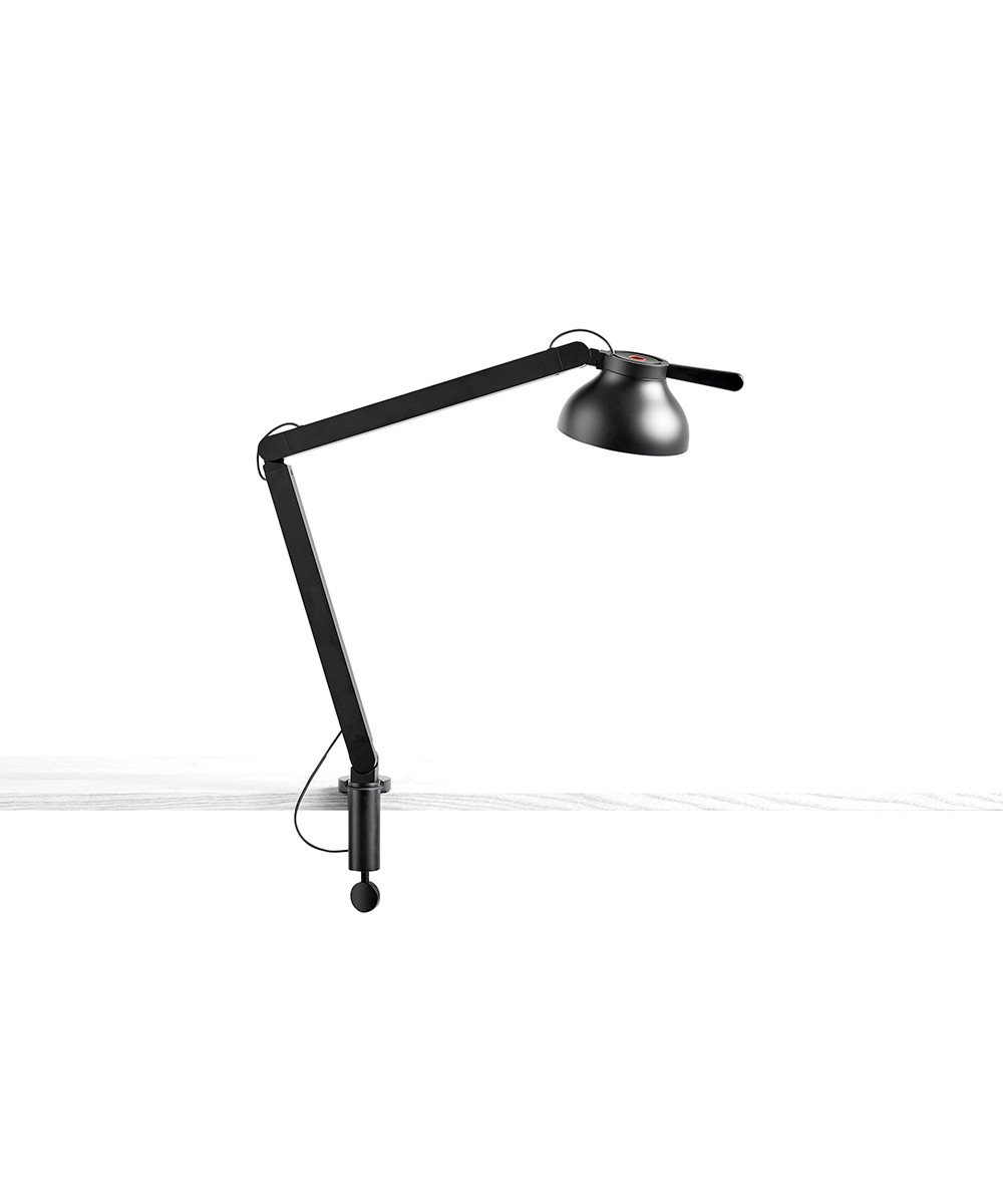 HAY PC Bordlampe 2 arme m. klemme Soft Black